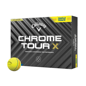 Callaway Chrome Tour X Triple Track Yellow Golf Balls 12 Balls