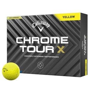 Callaway Chrome Tour X Yellow Golf Balls
			12 Balls