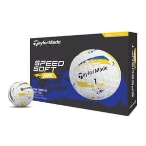 TaylorMade SpeedSoft INK Yellow/Blue Golf Balls 12 Balls