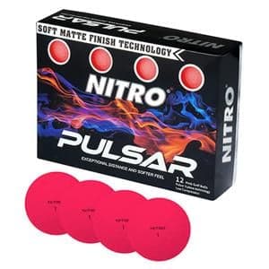 Nitro Pulsar Matt Golf Balls 12 Balls
