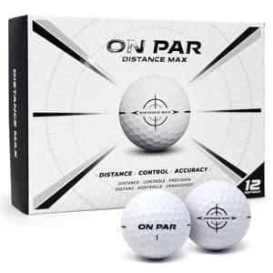 On Par Distance Max White Golf Balls 12 Balls