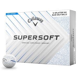 Callaway SuperSoft Splatter Blue Golf Balls
			12 Balls