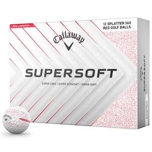 Callaway SuperSoft Splatter Red Golf Balls
			12 Balls