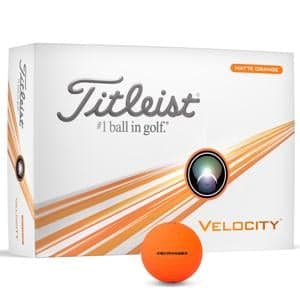 Titleist Velocity Matte Orange Golf Balls - Prior Gen 12 Balls