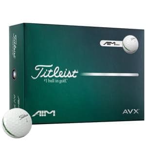 Titleist AVX AIM 360 White Golf Balls
			12 Balls