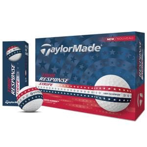 Limited Edition - TaylorMade Tour Response Stripe USA Golf Balls
			12 Balls