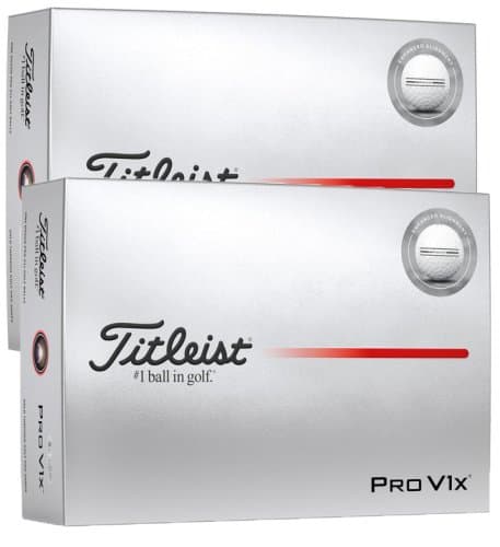 NEW Titleist Pro V1x Golf Balls - Enhanced Alignment - Two Dozen + Free Gift Set