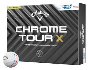 Callaway Chrome Tour X Triple Track Golf Balls - White Dozen