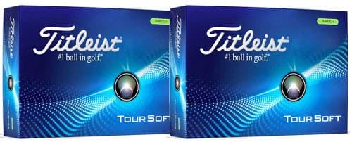 Titleist Tour Soft Golf Balls - Green (Two Dozen)