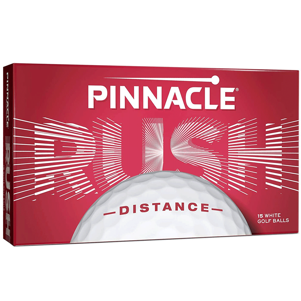 Pinnacle Rush Distance Golf Balls – White 15 Ball Pack