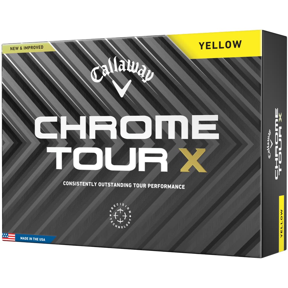 Callaway Chrome Tour X Golf Balls – Yellow