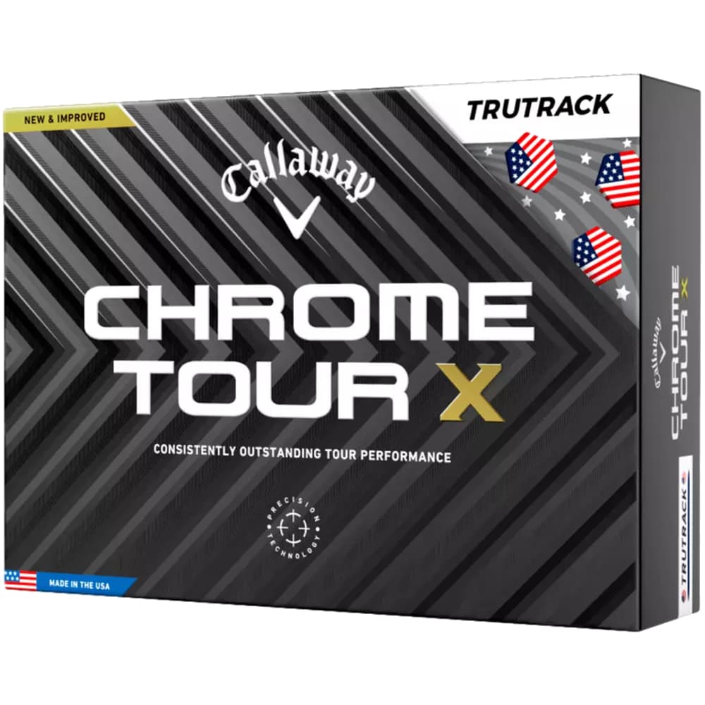 Callaway Chrome Tour X Trutrack Golf Balls – Usa +free 3 Ball Pack