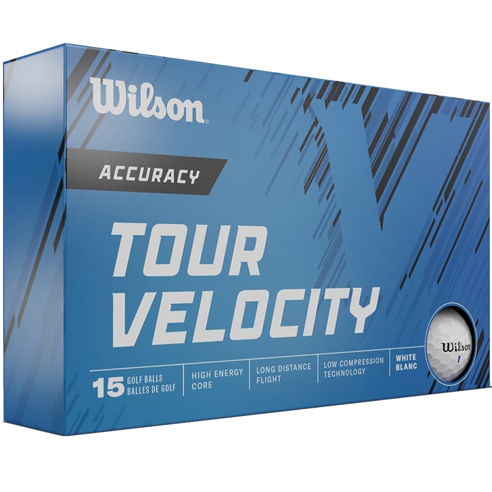 Wilson Tour Velocity Feel Golf Balls – 15 Ball Pack / Accuracy