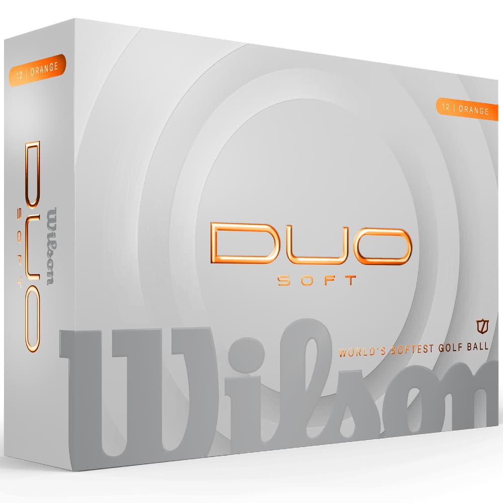 Wilson 2026 Duo Soft Golf Balls – Orange – Double Dozen