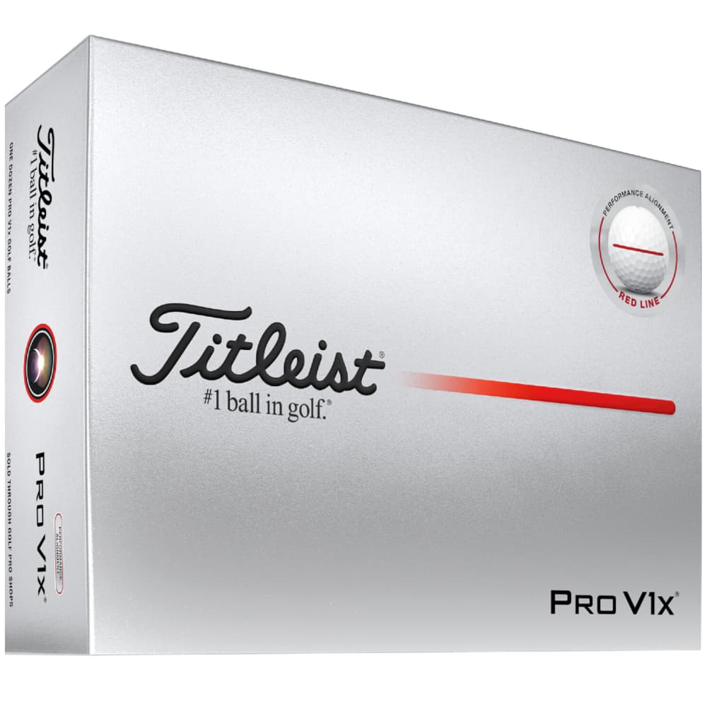 Titleist 2026 Pro V1X Aim Performance Alignment Golf Balls – White