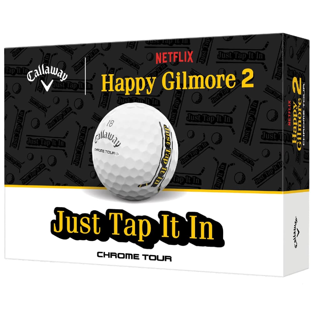 Callaway Happy Gilmore 2 Chrome Tour Golf Balls – Just Tap It In