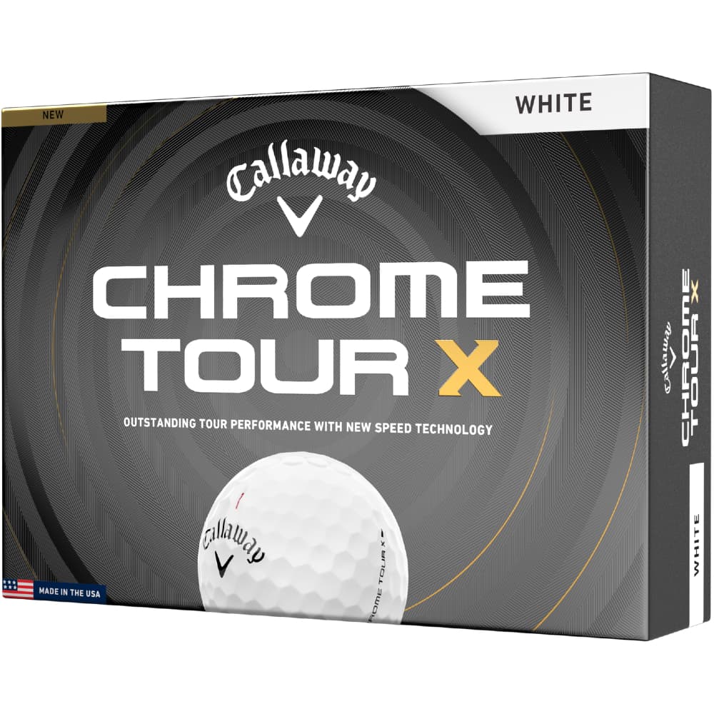 Callaway 2026 Chrome Tour X Golf Balls – White
