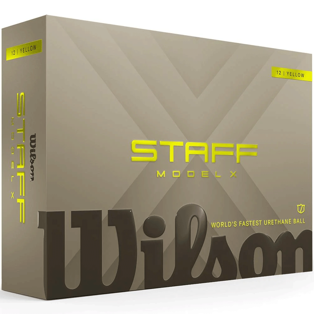 Wilson 2026 Staff Model X Golf Balls – Yellow