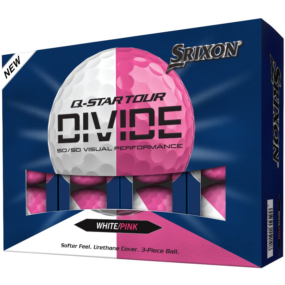 Srixon 2026 Q Star Tour Divide Golf Balls – White / Pink