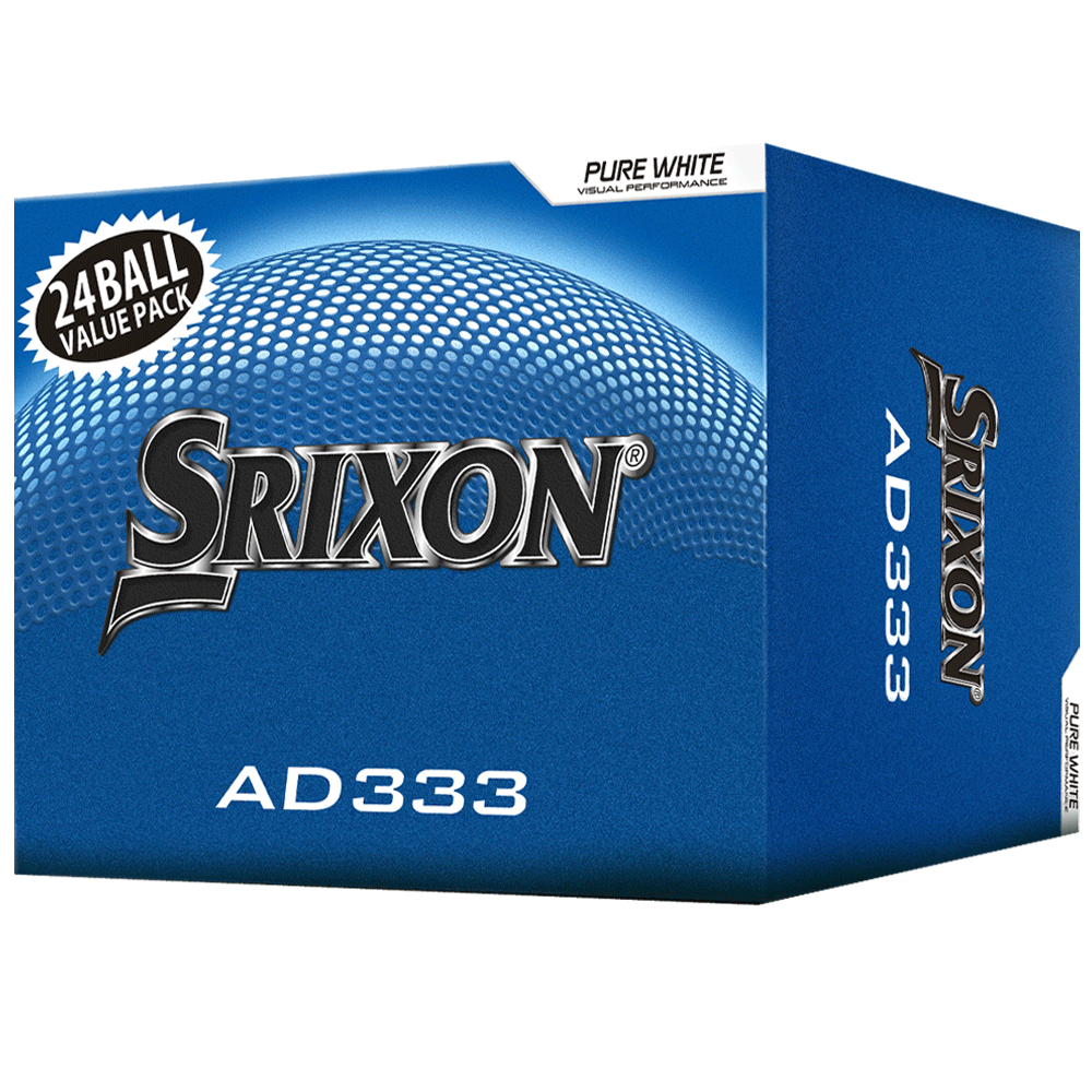 Srixon 2026 AD333 Golf Balls – White – Double Dozen