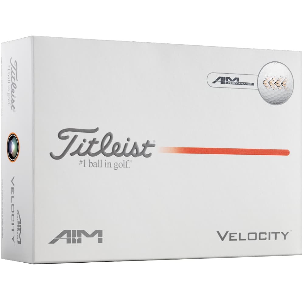 Titleist 2026 Velocity Aim Performance Golf Balls – White