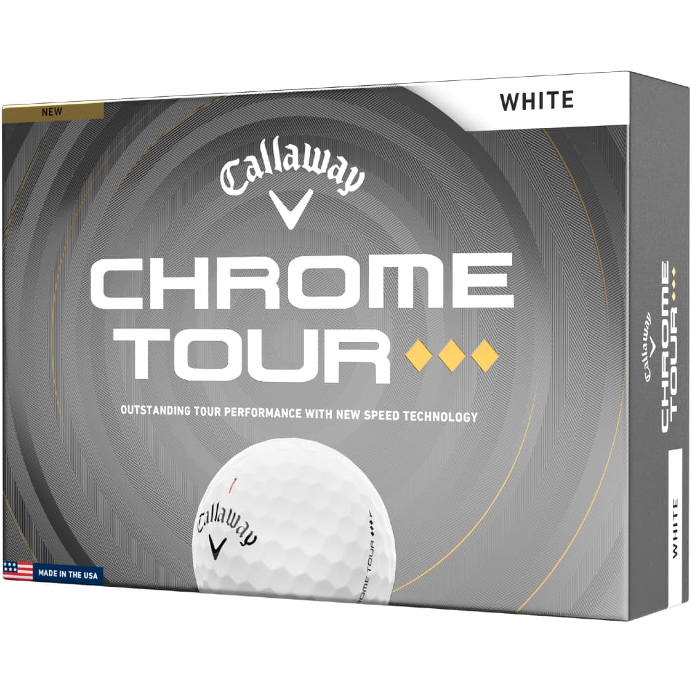 Callaway 2026 Chrome Tour Triple Diamond Golf Balls – White