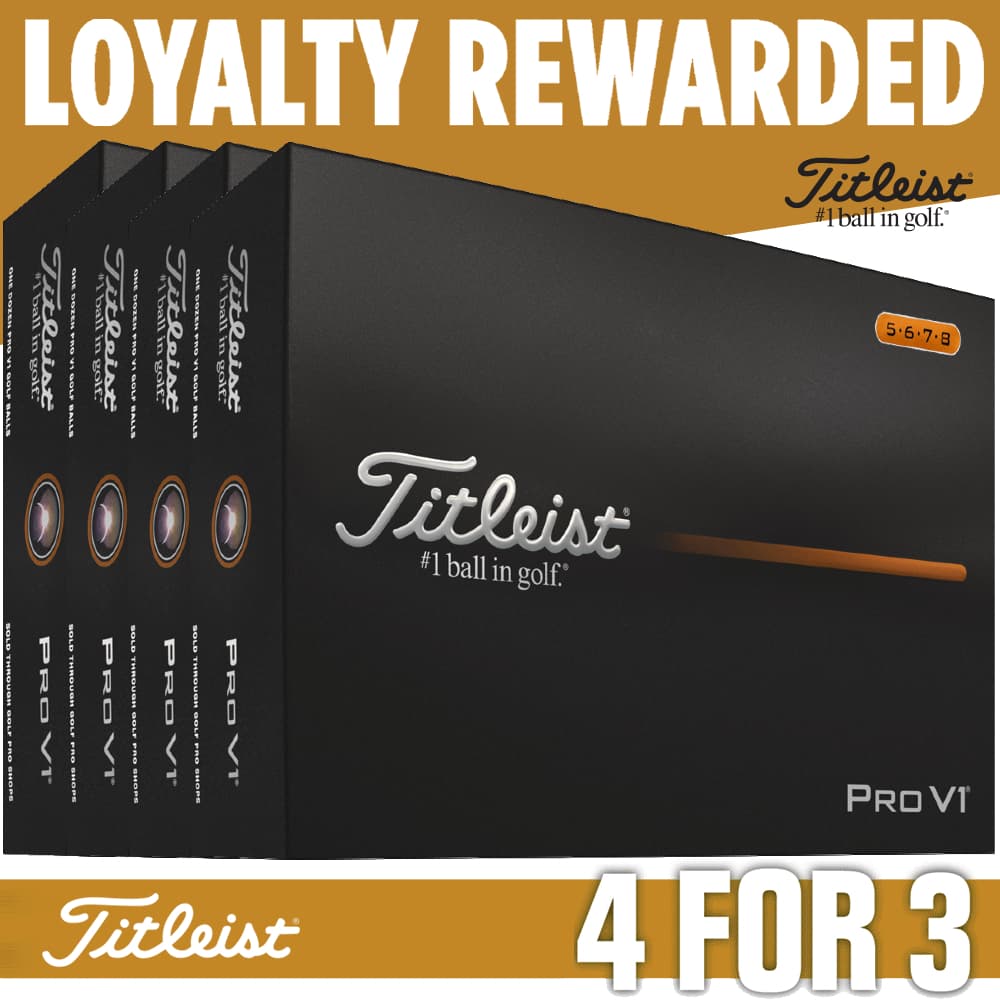 Titleist 2026 Pro V1 High # Golf Balls – White – 4 For 3 Loyalty Rewarded – Personalised