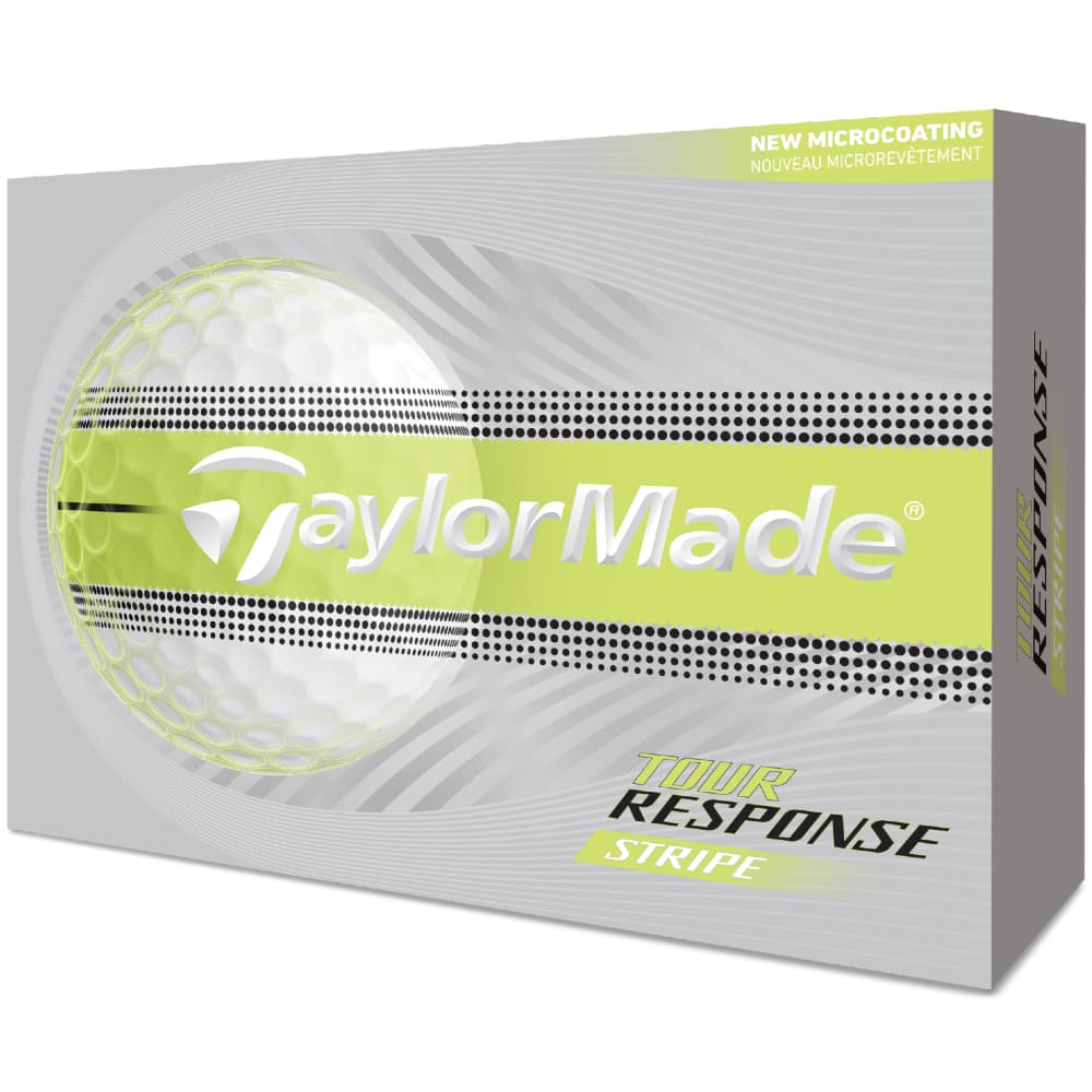 TaylorMade 2026 Tour Response Stripe Golf Balls – Yellow – Preorder Late April