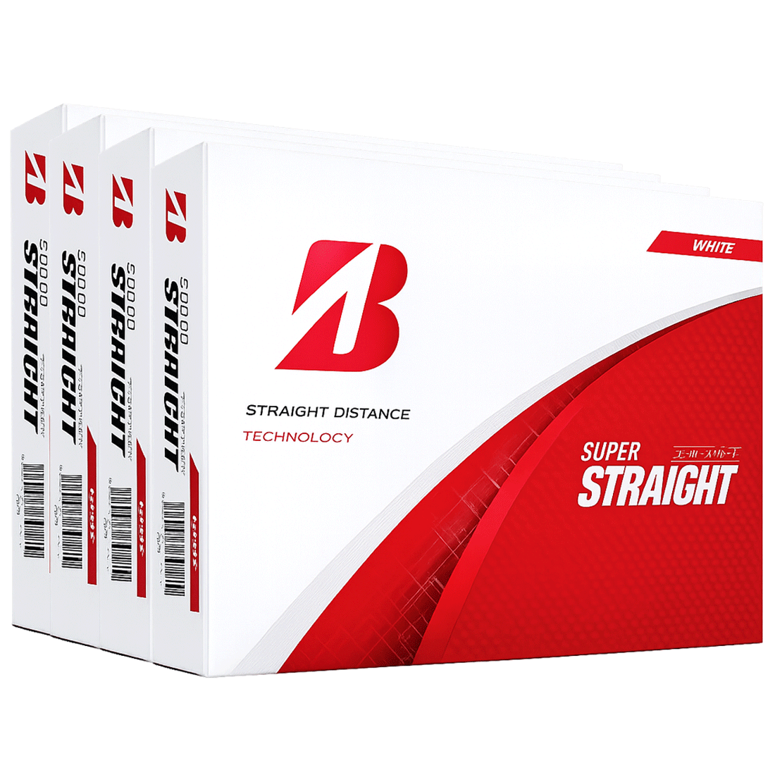 Bridgestone 2026 Super Straight Golf Balls – White – 4-FOR-3