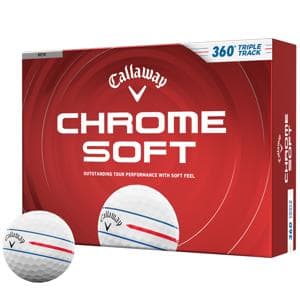 Callaway Chrome Soft 360 Triple Track White Golf Balls
12 Balls