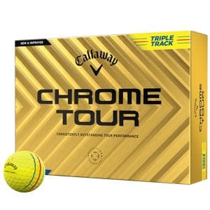 Callaway Chrome Tour Triple Track Yellow Golf Balls - Prior Gen 12 Balls