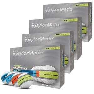 TaylorMade Tour Response Neon Stripe Golf Balls - 4 For 3 48 Balls