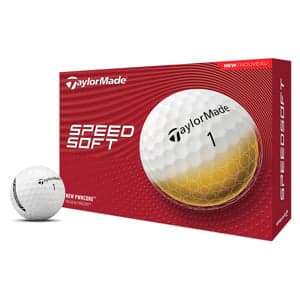 TaylorMade SpeedSoft White Golf Balls
12 Balls