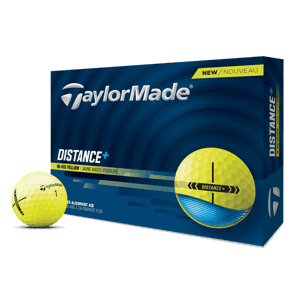 TaylorMade Distance Plus Yellow Golf Balls 12 Balls