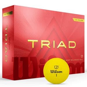 Wilson Triad Yellow Golf Balls 12 Balls