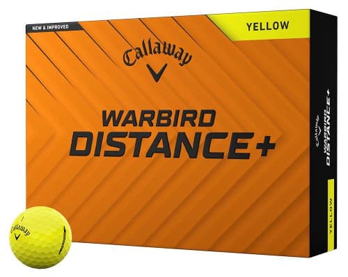 Callaway Warbird Distance+ Golf Balls - Yellow