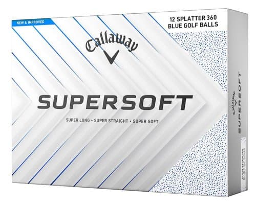 Callaway Supersoft Splatter 360 Golf Balls - Blue