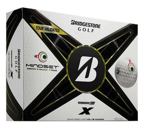 Bridgestone Tour B X MindSet Golf Balls - White Dozen