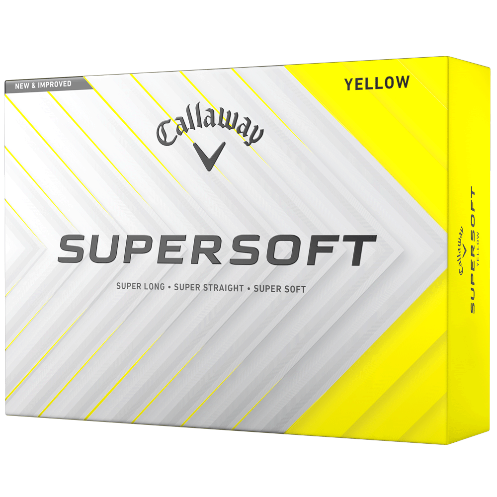 Callaway 2026 Supersoft Golf Balls – Yellow
