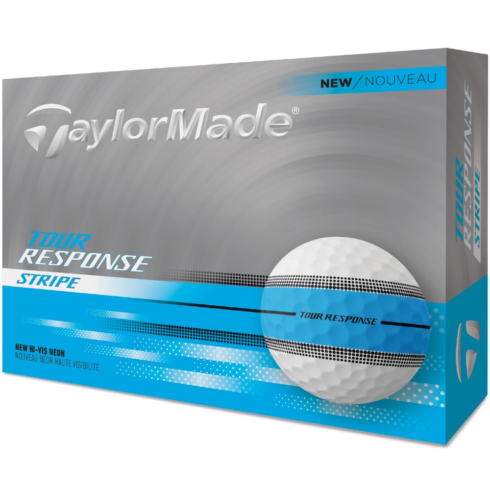 TaylorMade Tour Response Stripe Golf Balls – Blue