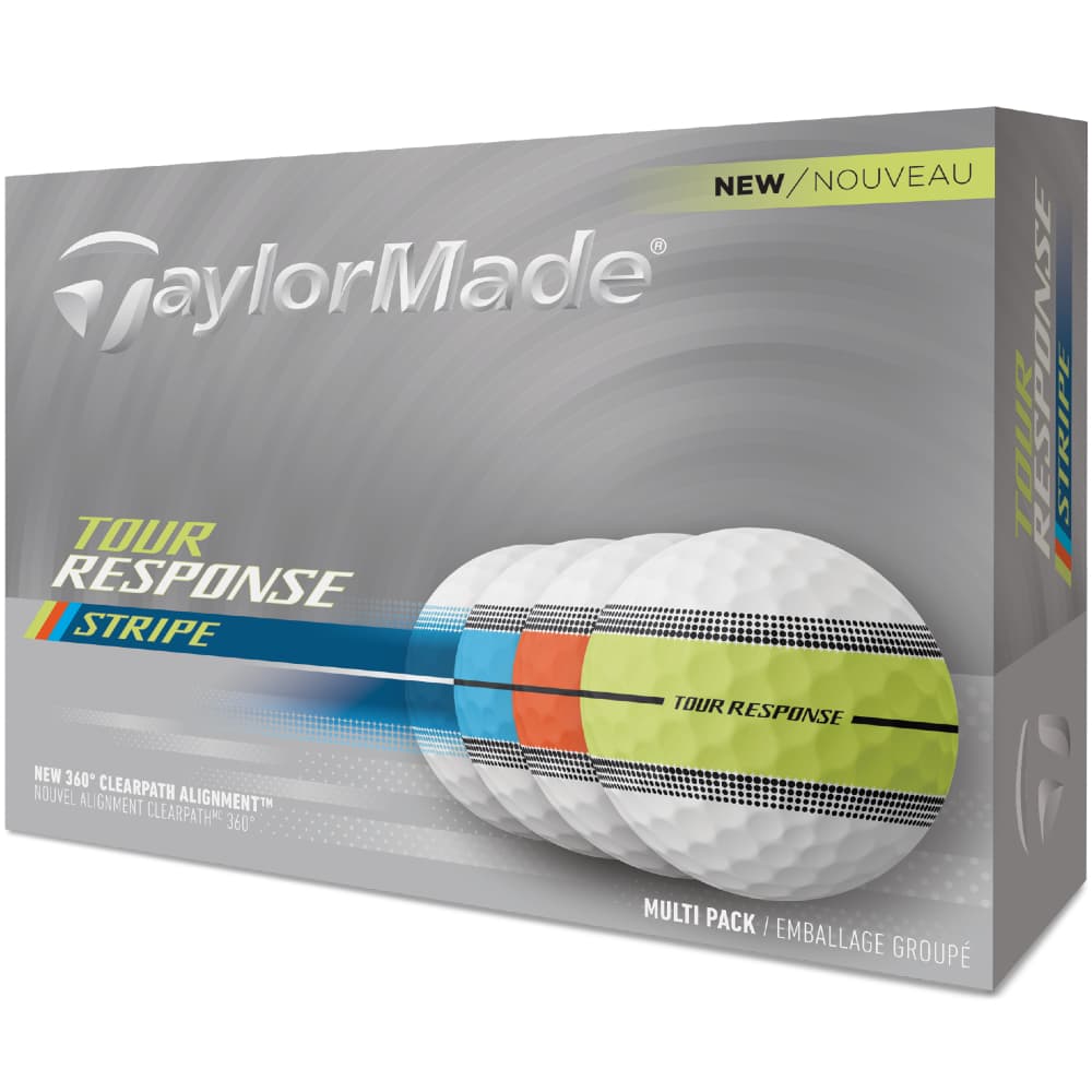 TaylorMade Tour Response Stripe Golf Balls – Multi – Preorder Mid April