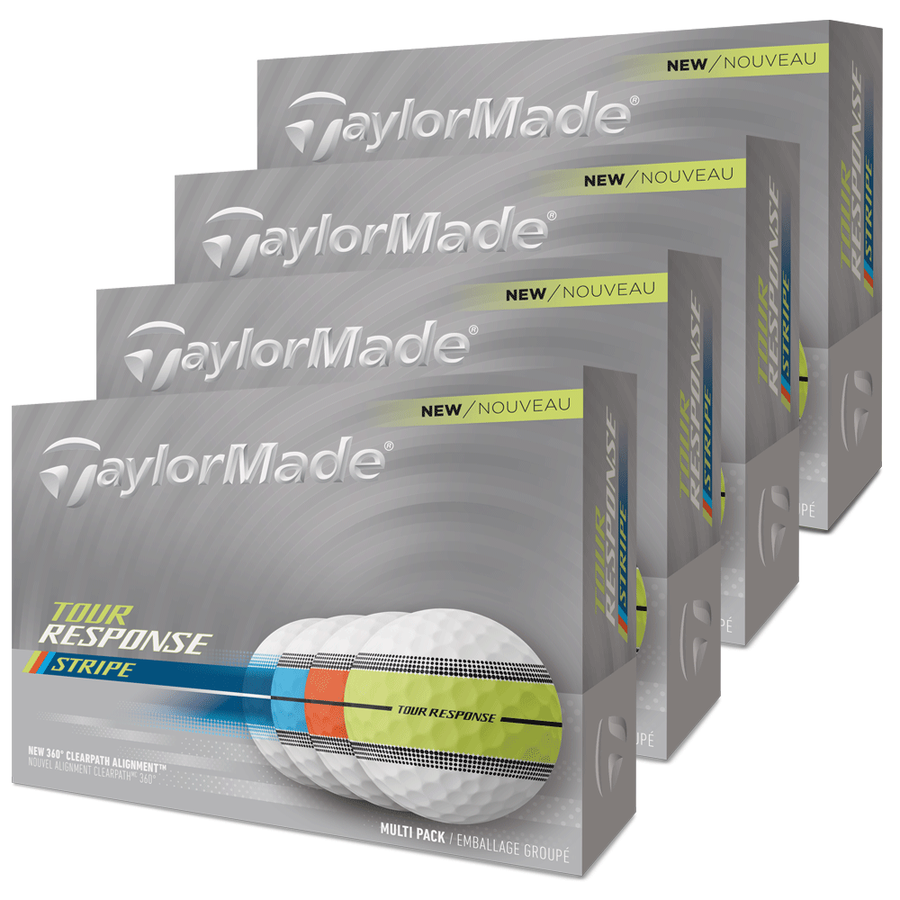 TaylorMade 2026 Tour Response Stripe Golf Balls – Multi – 4 For 3 – Preorder Mid April