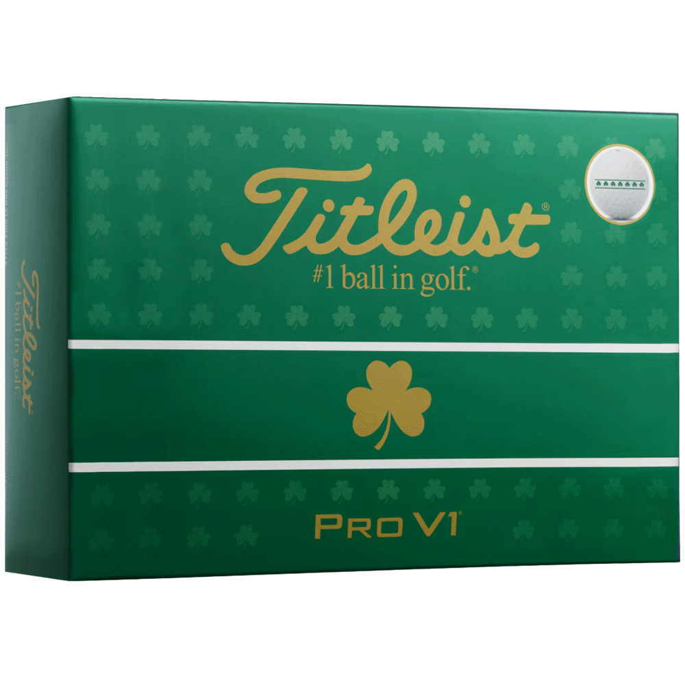 Titleist 2026 Pro V1 Golf Balls – White – Shamrock Aim Limited Edition